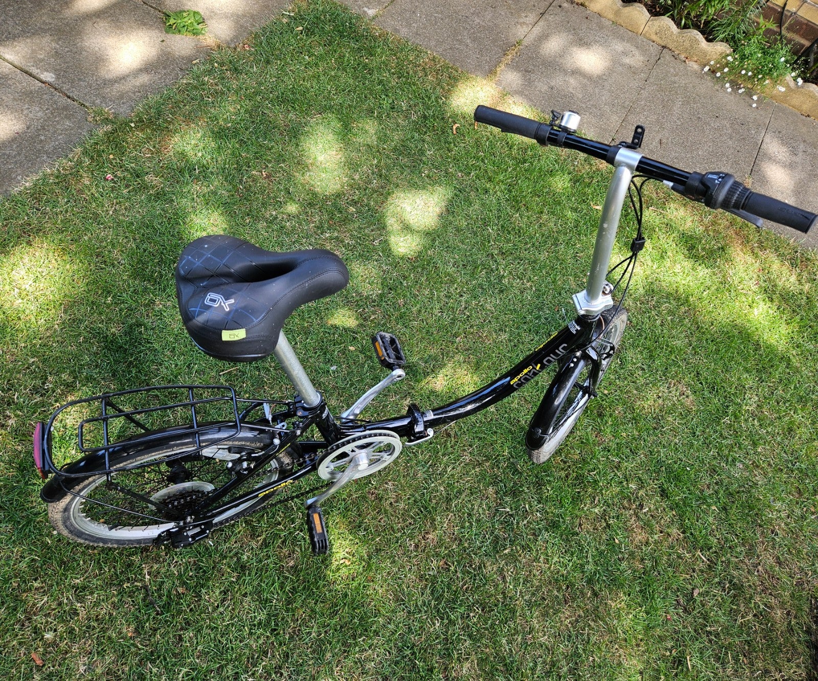 Apollo Contour Unisex Folding Bike 7 Speed, Black, 20" Wheels