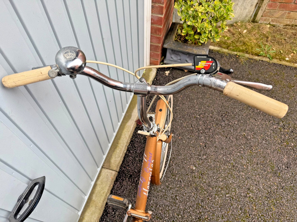 Vintage 1983 Unisex Adults Men's Women's Gold Raleigh Hercules Folding Bike