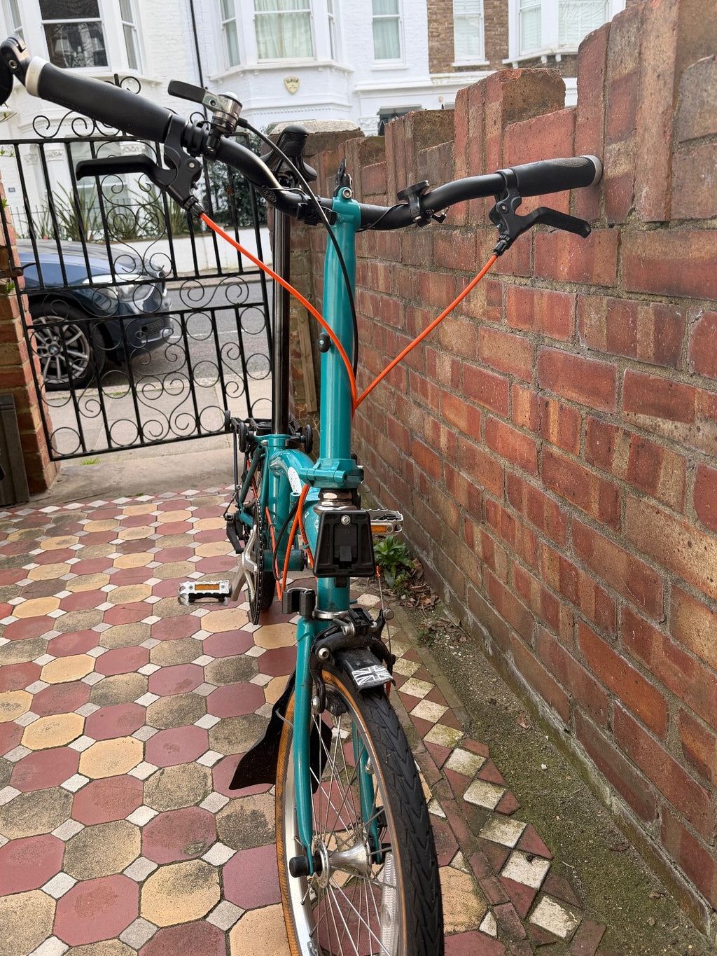 Brompton B75 Folding Bike, Always Stored Indoors., numerous upgrades