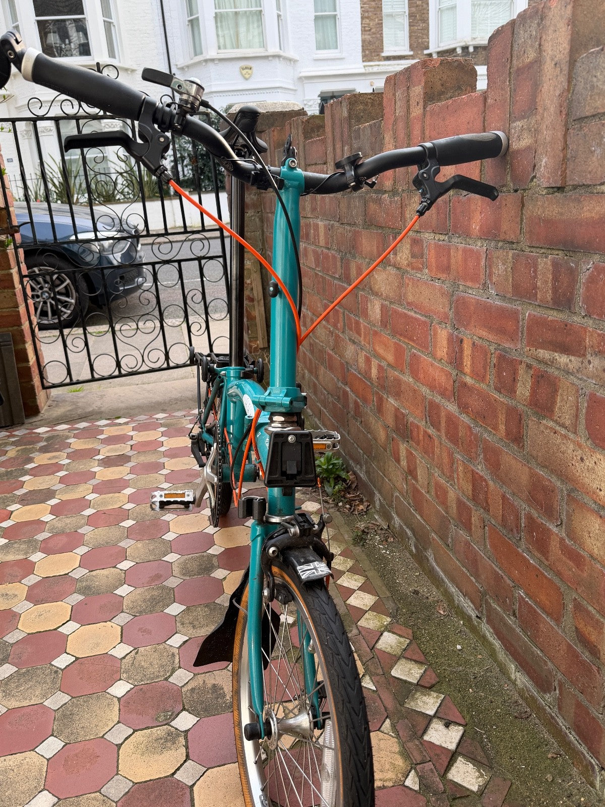Brompton B75 Folding Bike, Always Stored Indoors., numerous upgrades