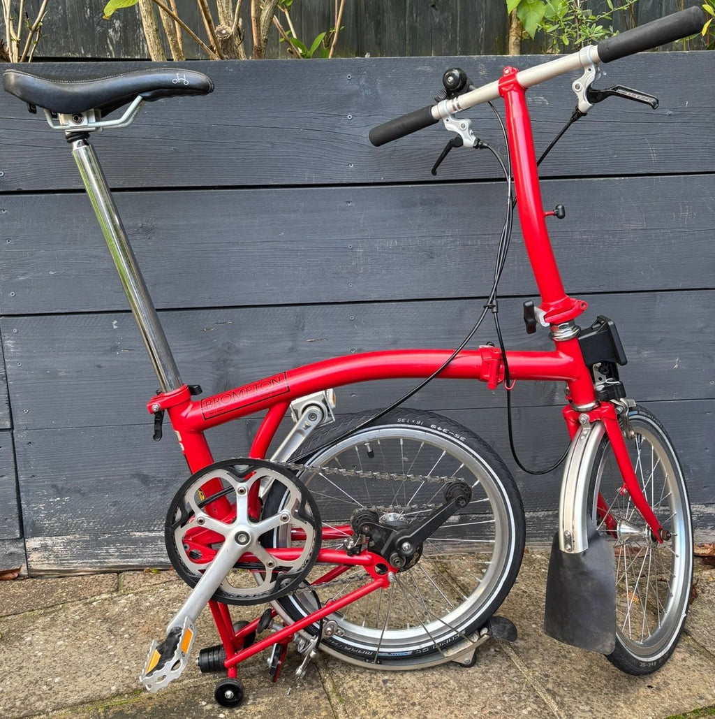 Brompton S2L Folding Bike 2 Speed C Line Urban Low in Red