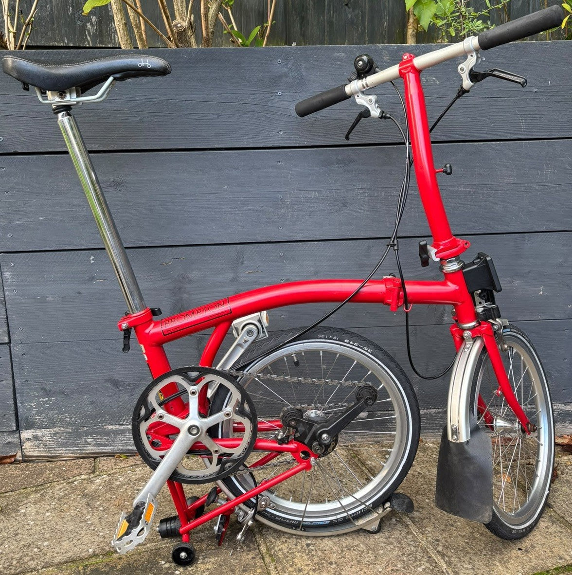 Brompton S2L Folding Bike 2 Speed C Line Urban Low in Red