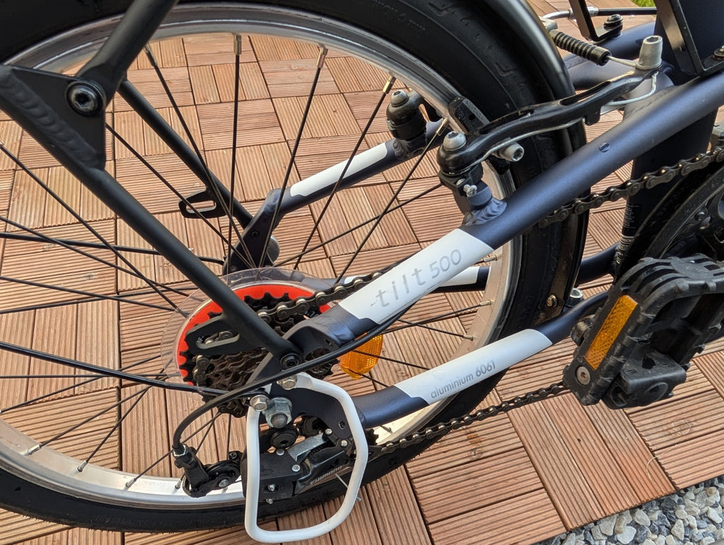 Decathlon B'TWIN Tilt 500 Folding Bike – Blue – Excellent Condition