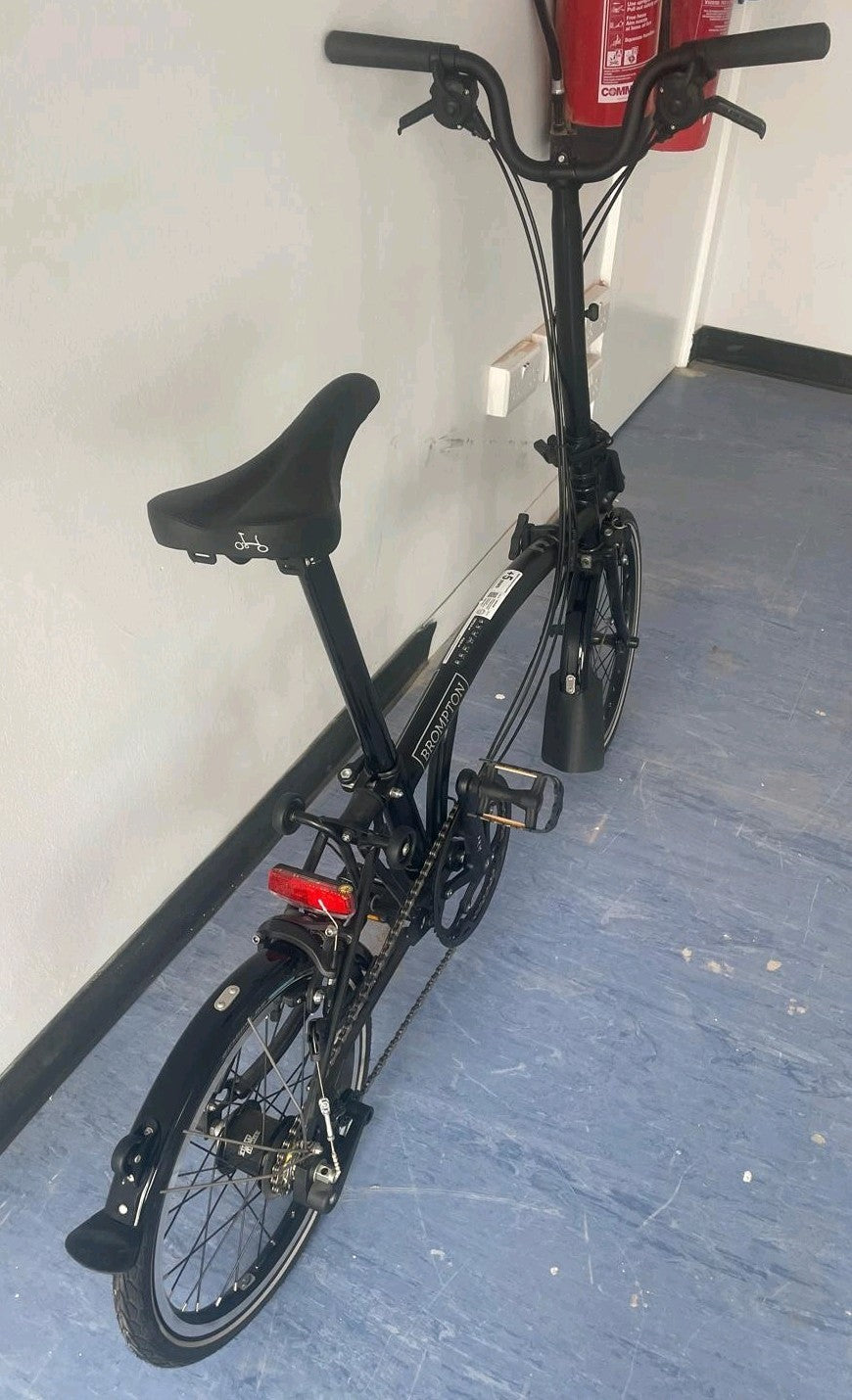 Brompton C-line 6 Speed Black Fold Away Bike Nov 2022. Unused