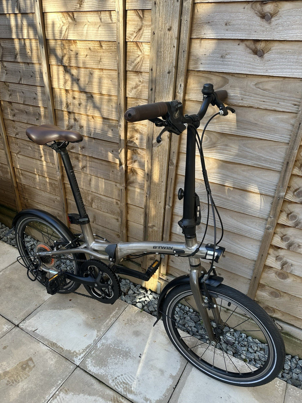 BTWIN Tilt 900 Folding Bike 9-Speed, Lightweight