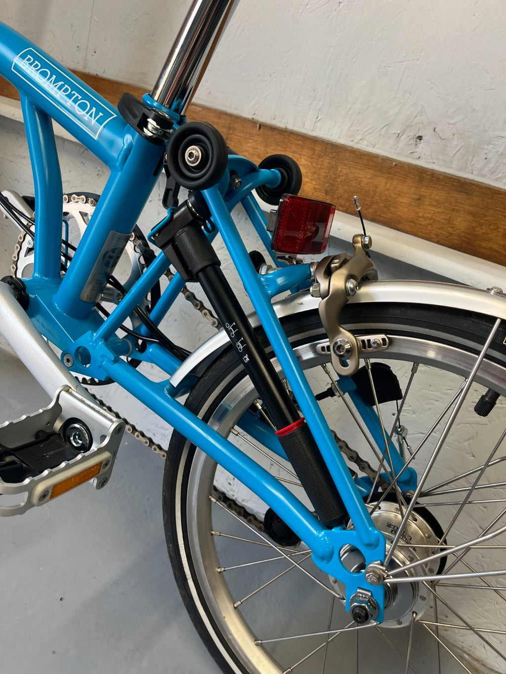 Brompton folding bike 6 speed C Line Blue