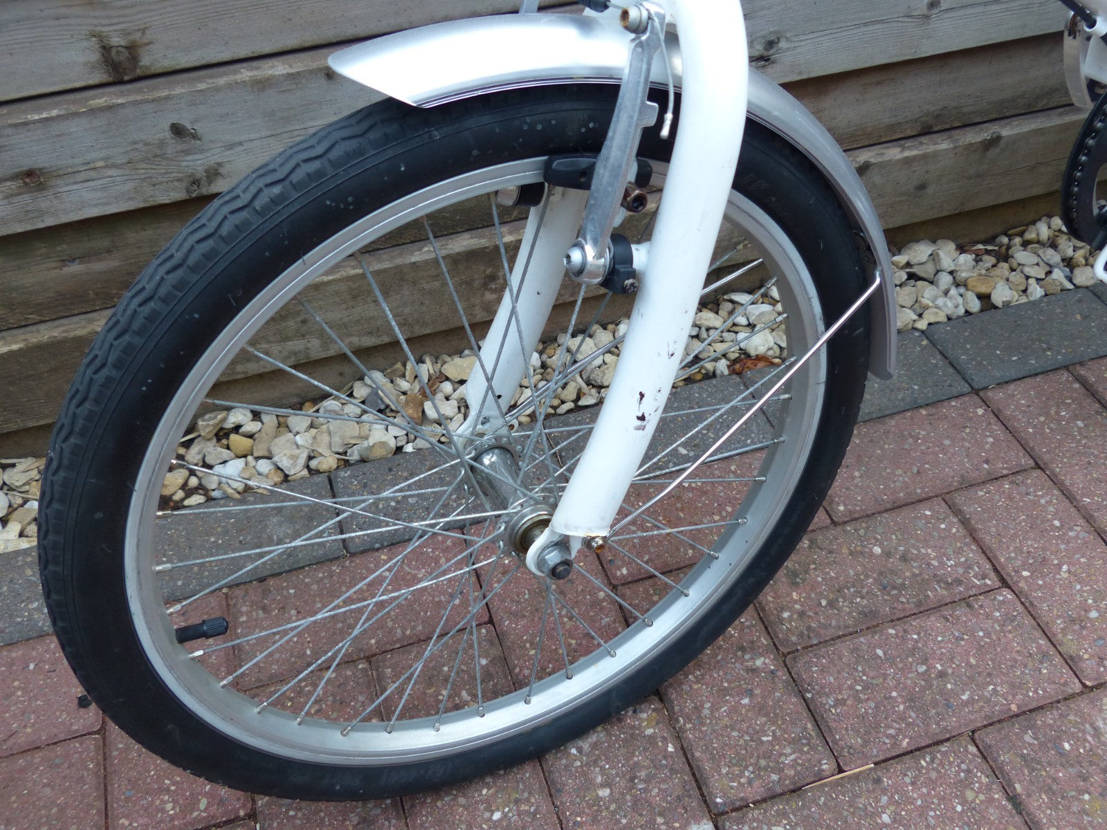 Activ Fold S folding single speed bike bicycle with additional rack White