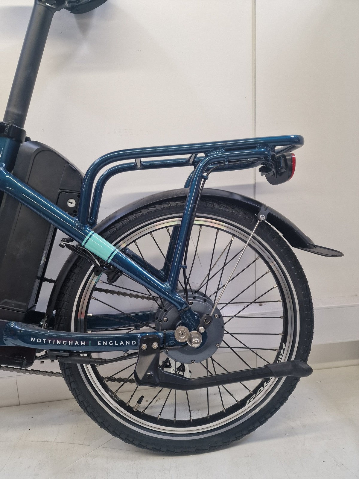 Raleigh 2019 Evo Alloy Folding Bike 20" Wheel - Blue Green (Damaged/No Cover)