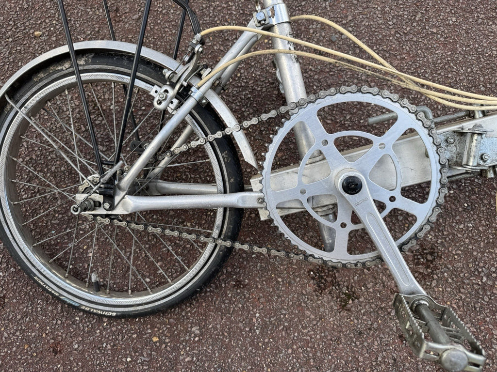 Bickerton Portable 16in Folding Bike Aluminium 3 Speed Caliper Brakes Silver