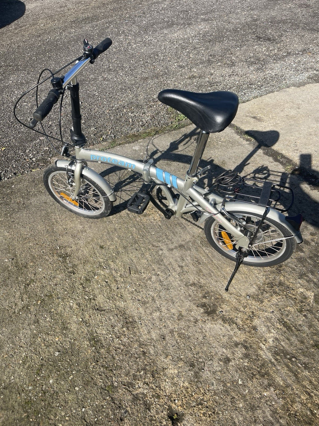 Proteam Folding Bike 6-Speed Shimano Gears, 16-inch Wheels, V-Brakes