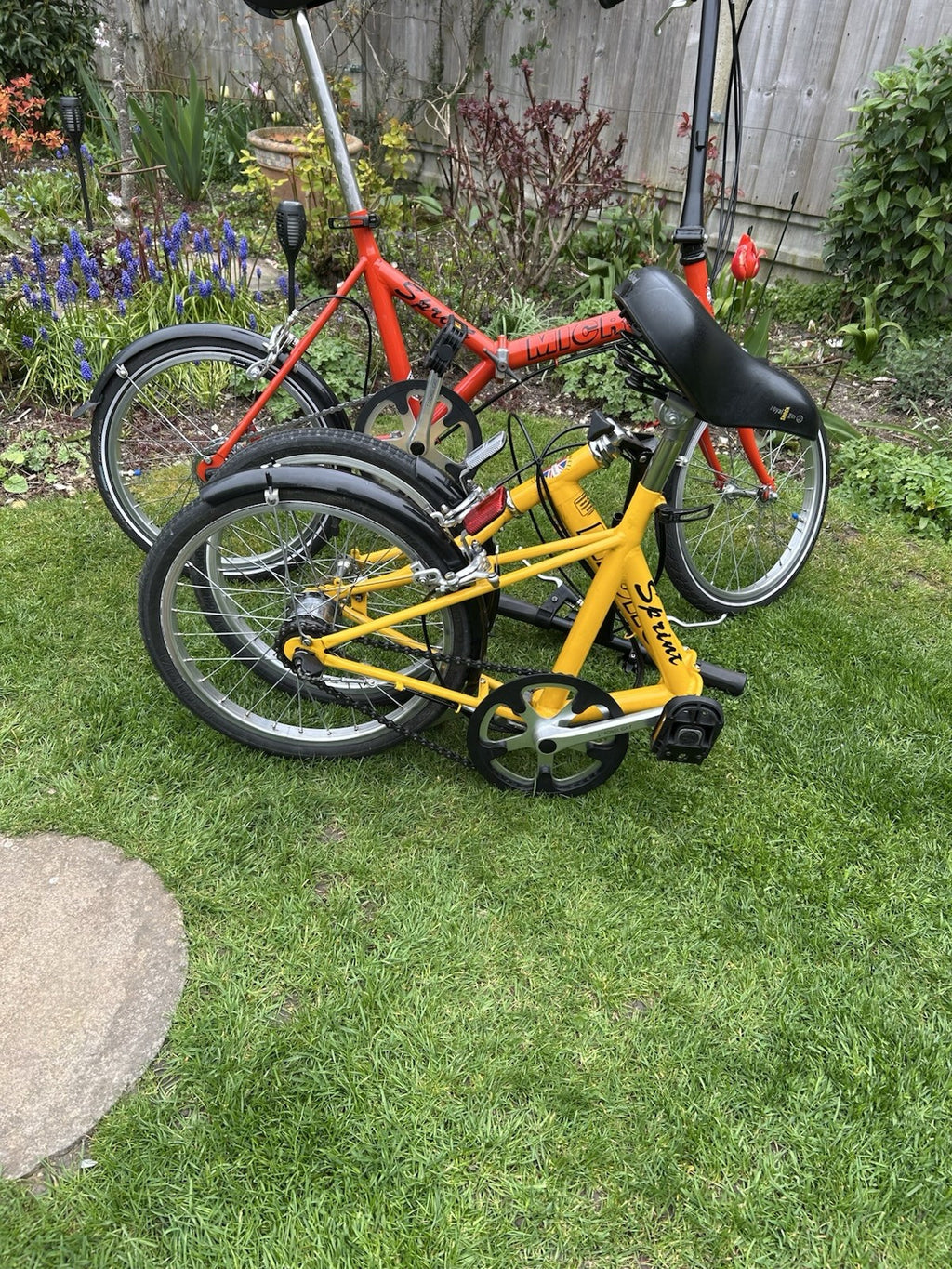 A Pair of 1990s Cresswell Micro Sprint Folding Bikes