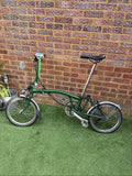 Brompton folding bike, 6 speed, British racing Green, See Description