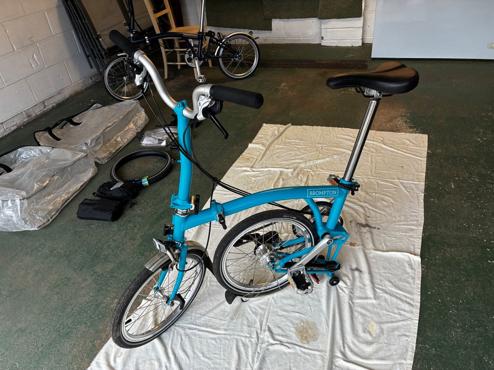 Two brompton folding bike's