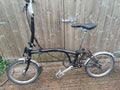 Brompton M3L Folding Bike 3-Speed, Black. 2014 Overall Good Condition