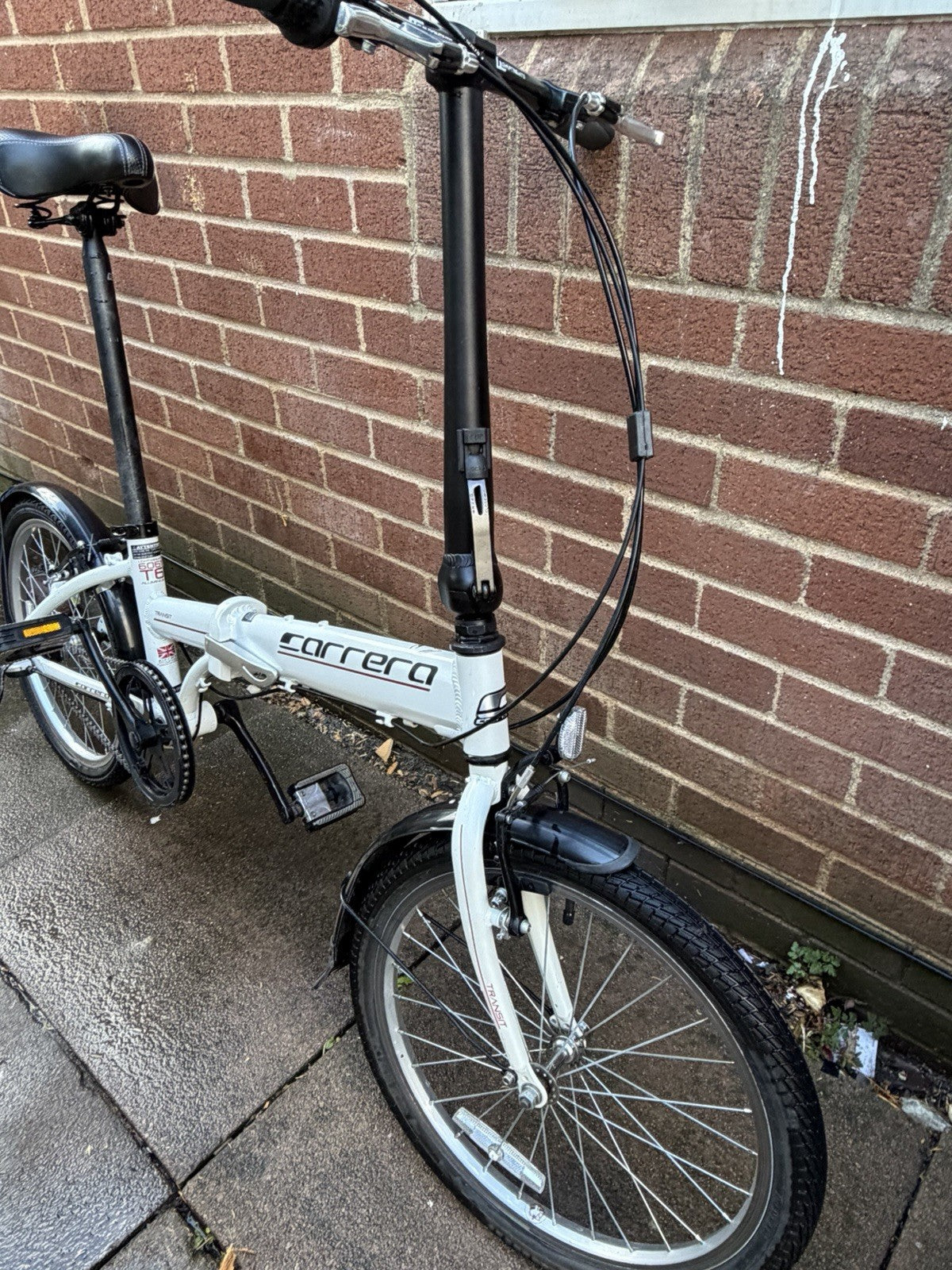 Carrera Folding Bike Transit Edition 20 Wheels 3 Speed Excellent Condition Used
