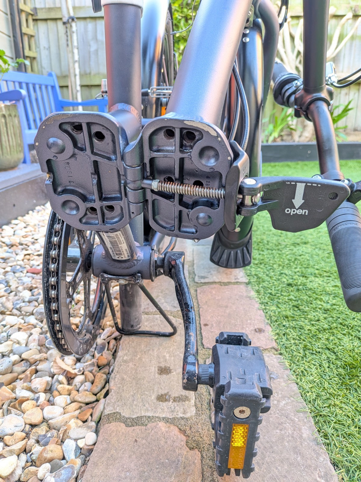 BTWIN Tilt 500 Folding Bike 20-inch Blue Great Condition