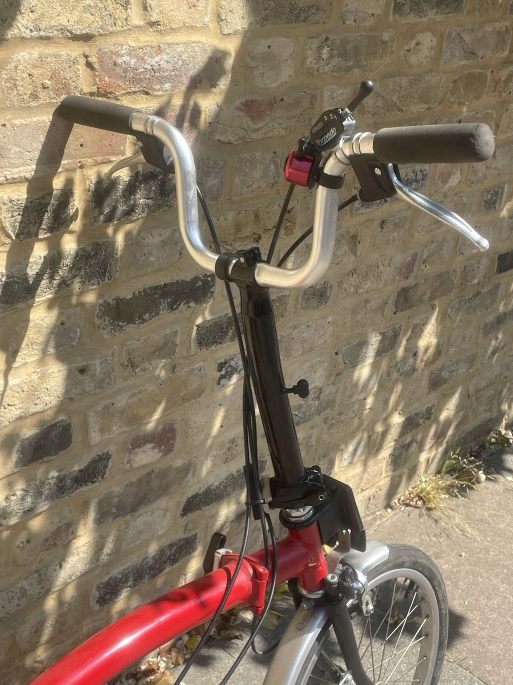 Brompton M3L Folding Bike - Red/Black