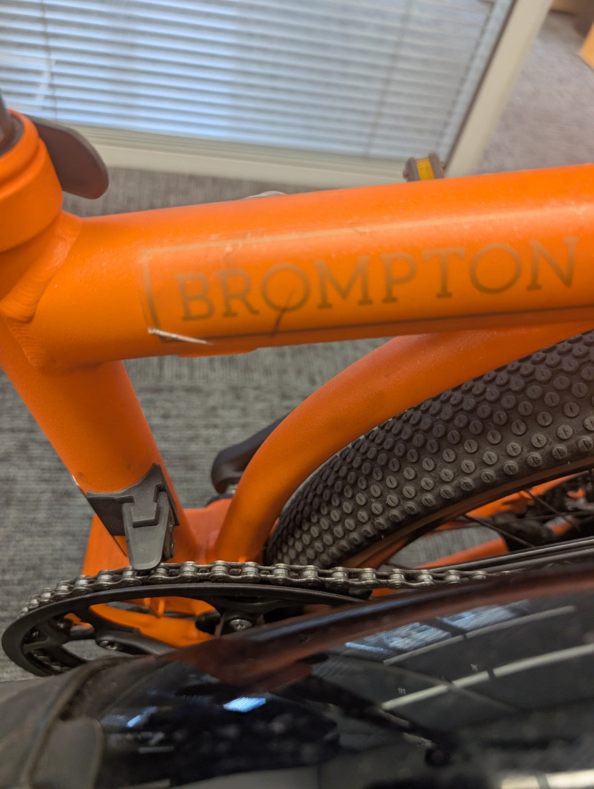 Brompton G Line 8-Speed Large Orange Excellent Condition