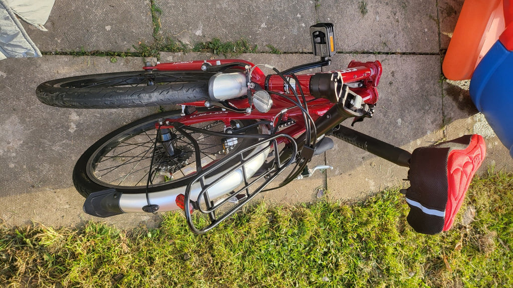 Red Career Foldable Lightweight Bicycle Bike