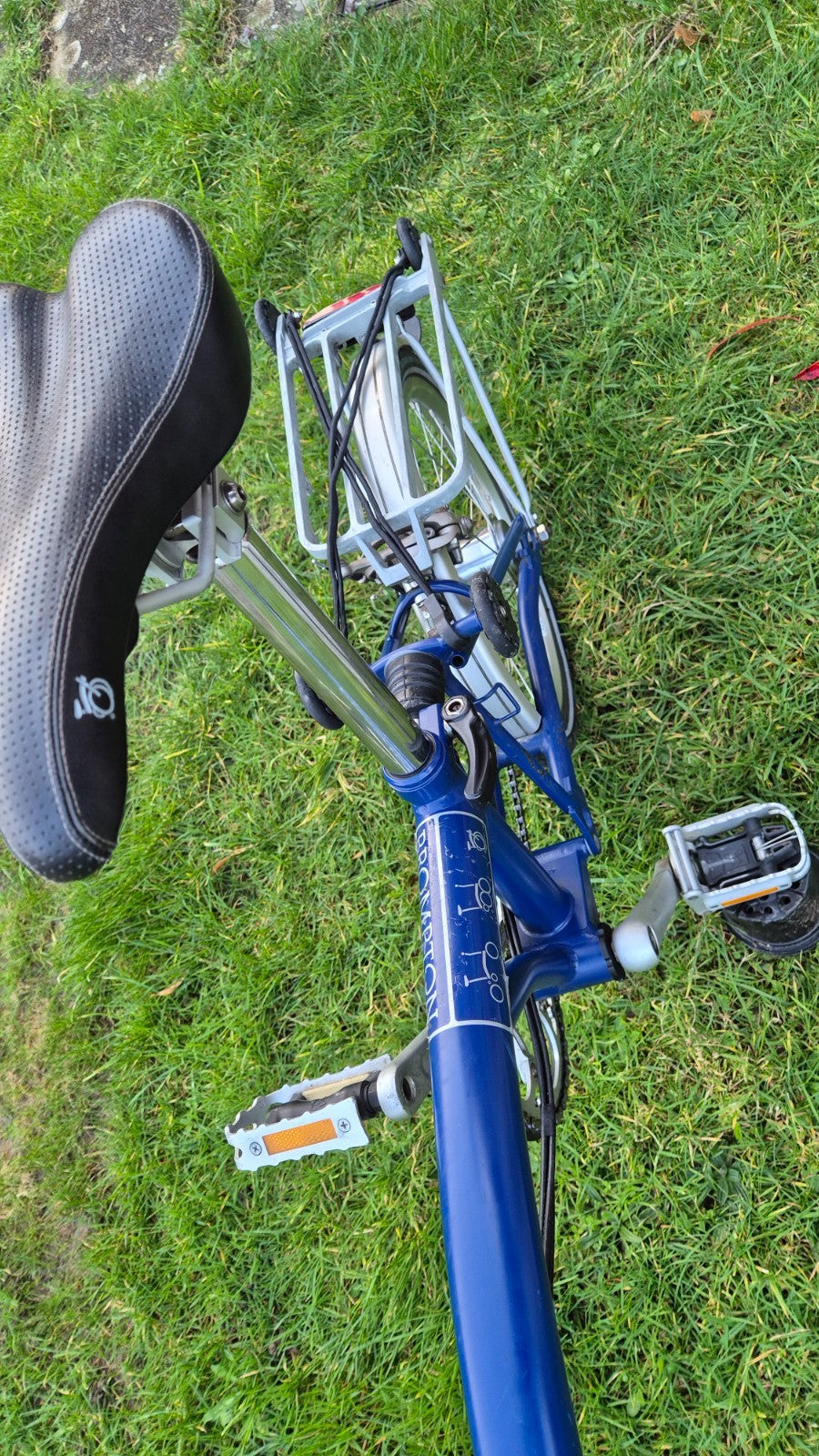 Brompton H6R 2013, Blue, six gears with front and rear rack