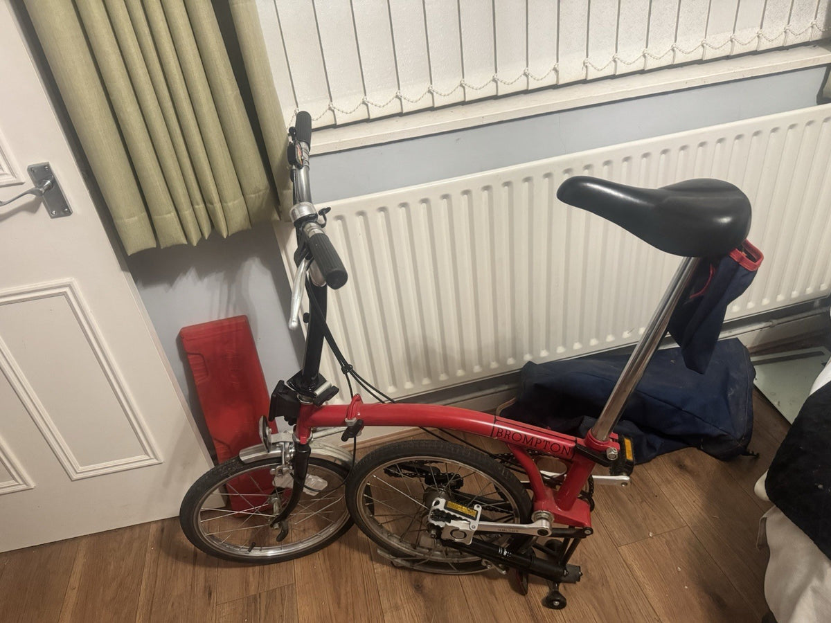 Brompton 16in Red Folding Bike