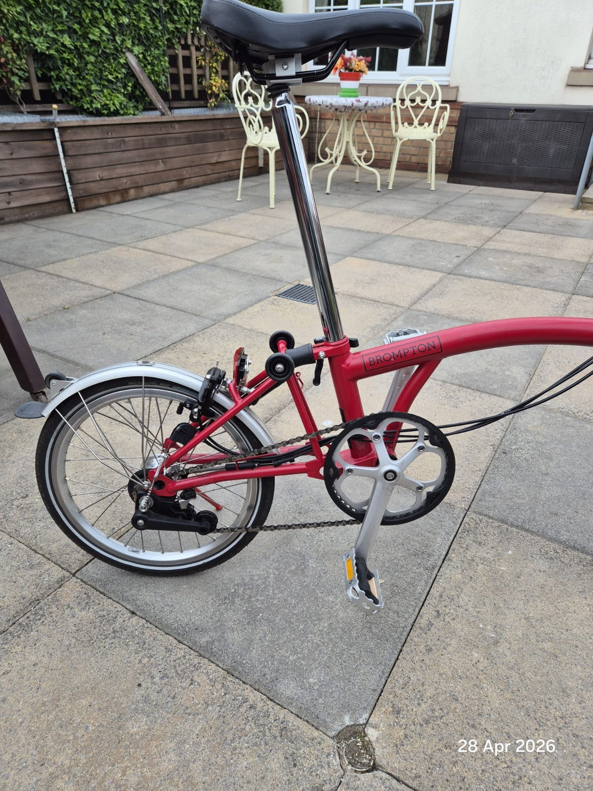 brompton folding bike 3 speed