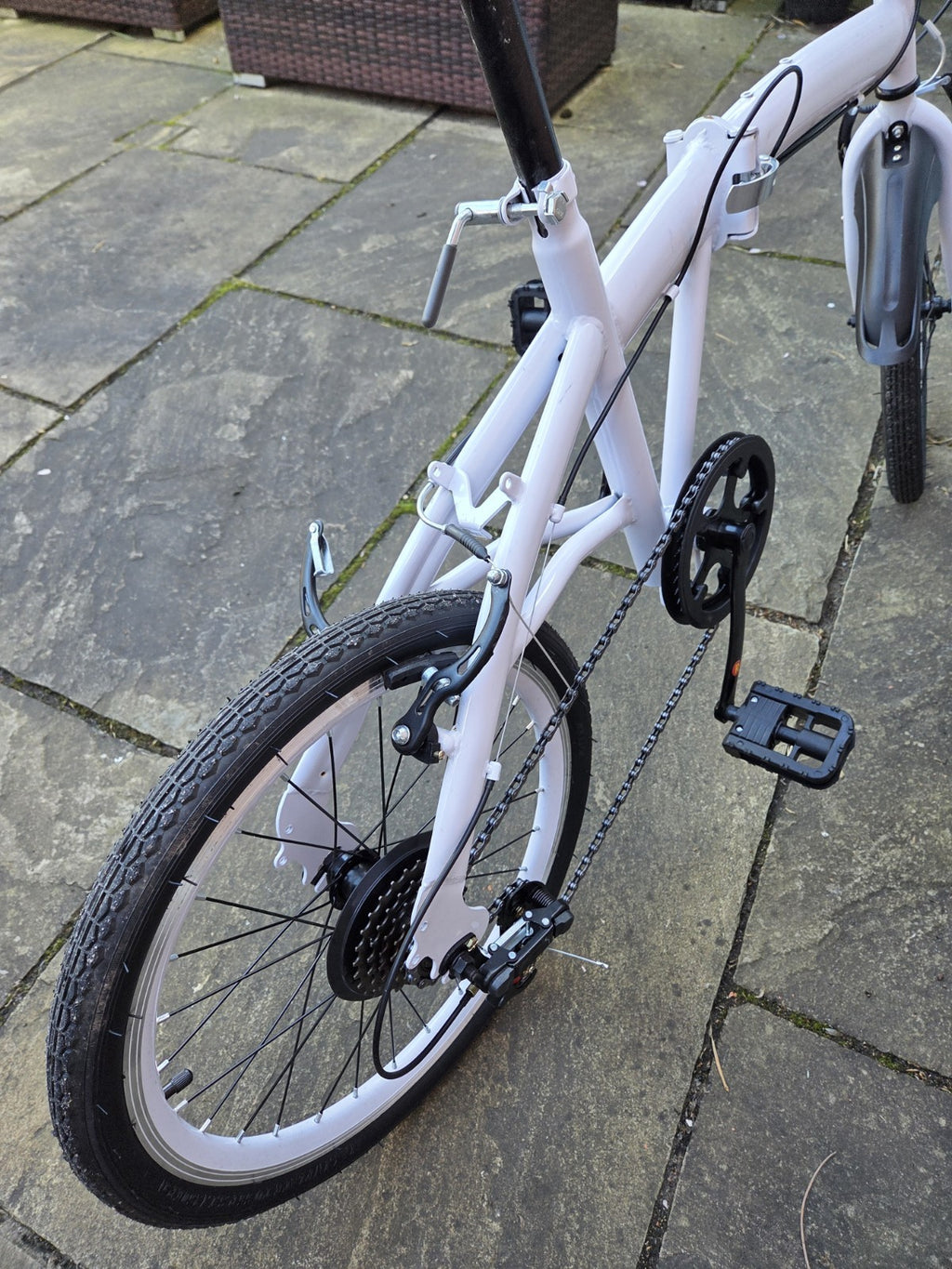 TRIOBLADE  20 Inch Adult Folding Bike 7 Speed Compact City Commuter
