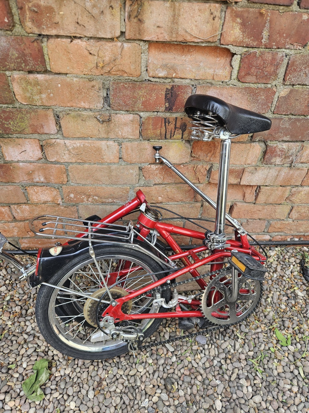 Vintage Dahon Classic III Folding Bike  3-Speed Sturmey Archer metallic red
