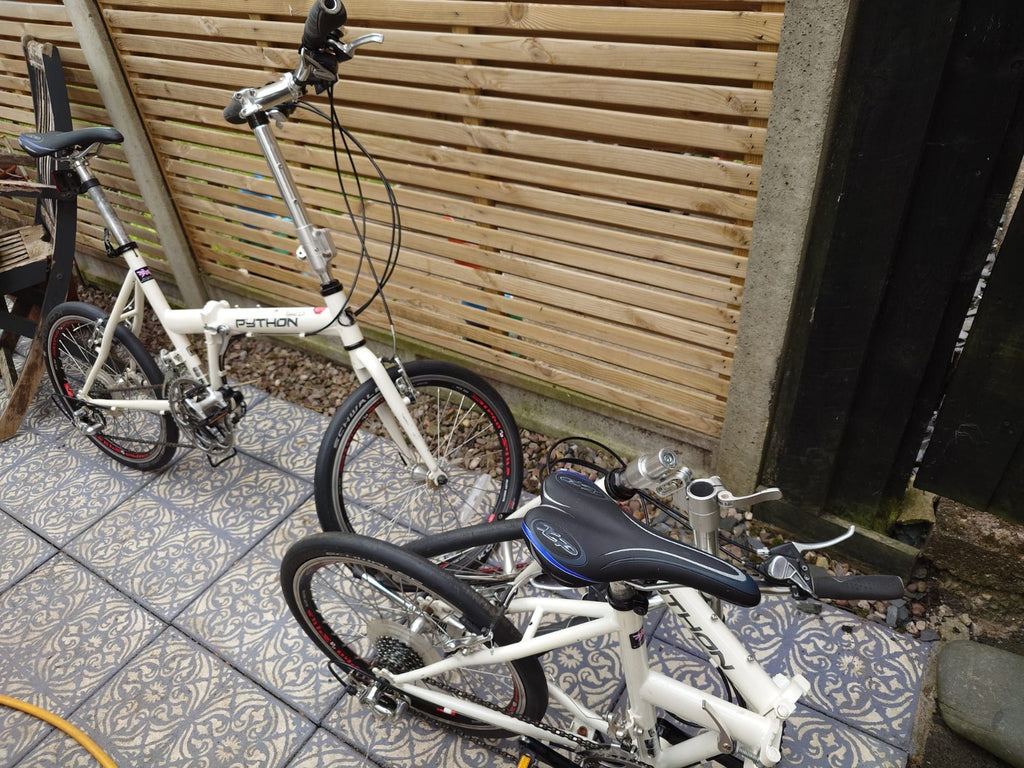 Two Python Speed 2 Fold Up Bicycles
