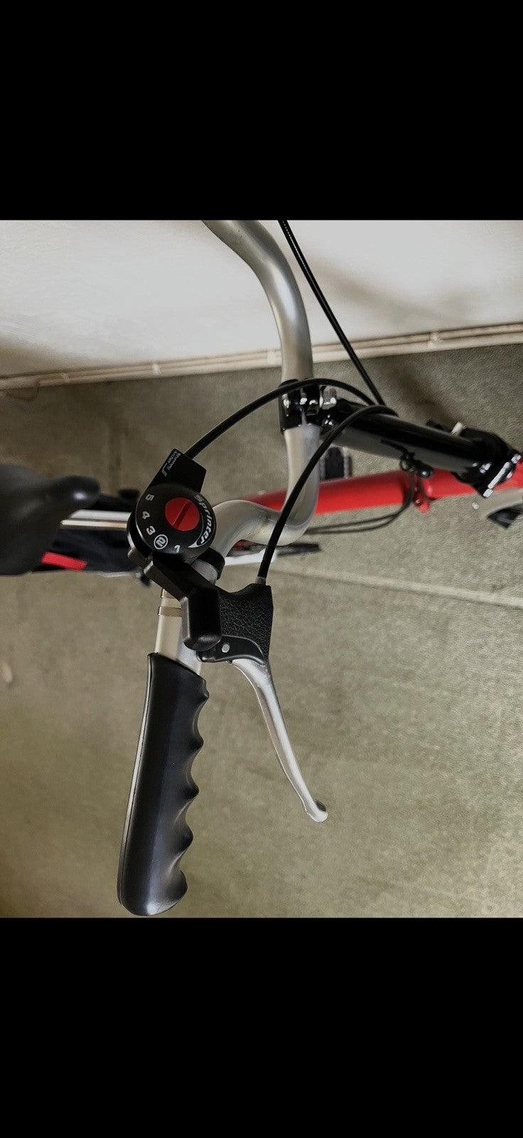 Red Brompton C Line M6R folding bicycle - Mint condition