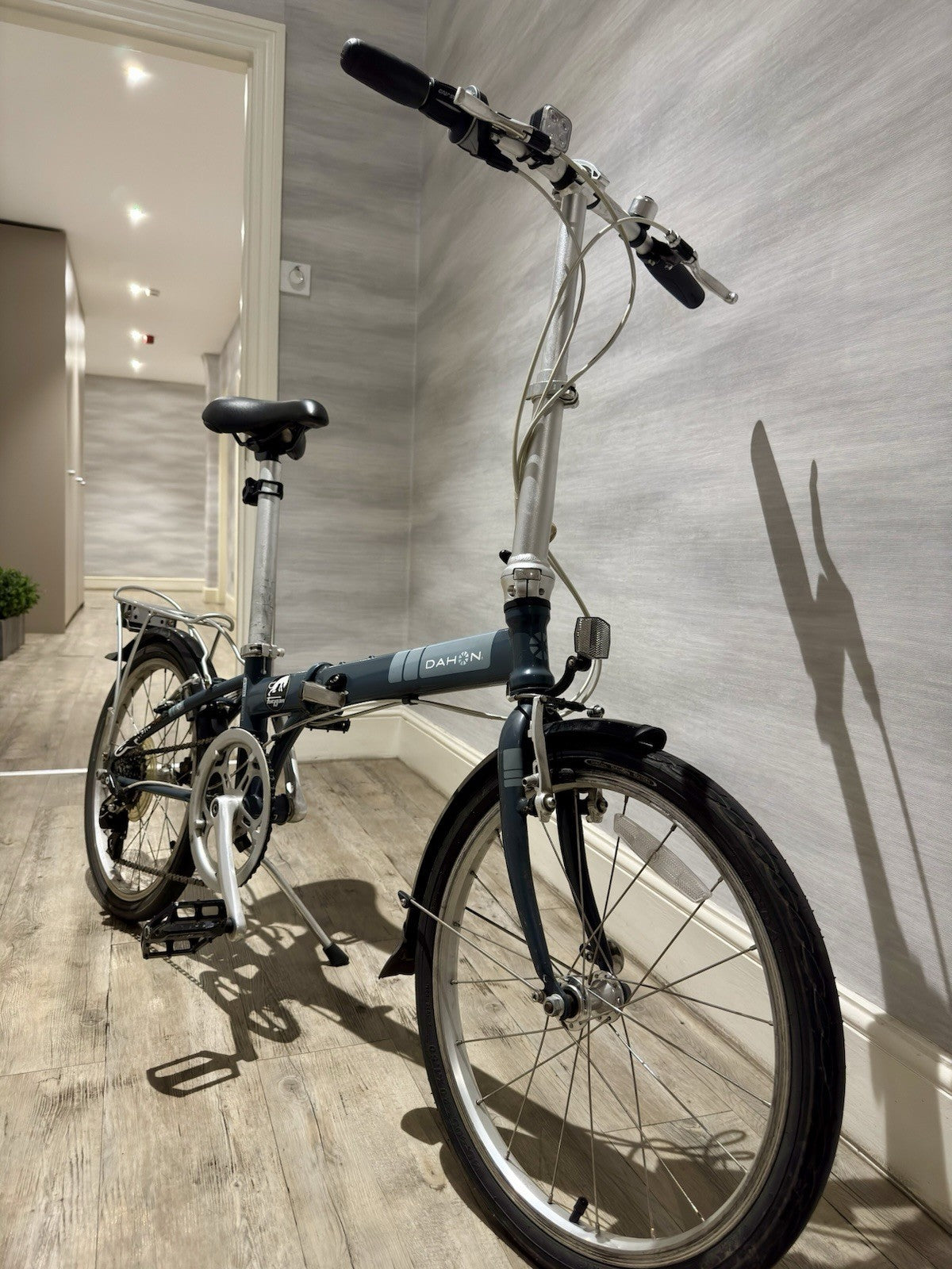Dahon Horus 20in Folding Bike Blue Rear Rack Mudguards Derailleur Rim Brake