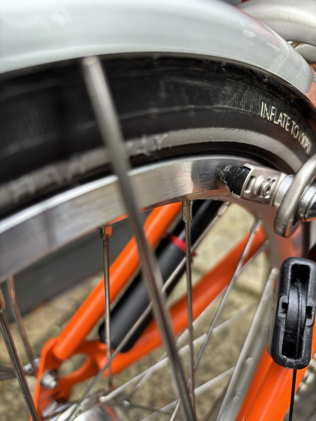 Brompton S3L folding bicycle C Line Equivalent in Orange - Test Ridden Only