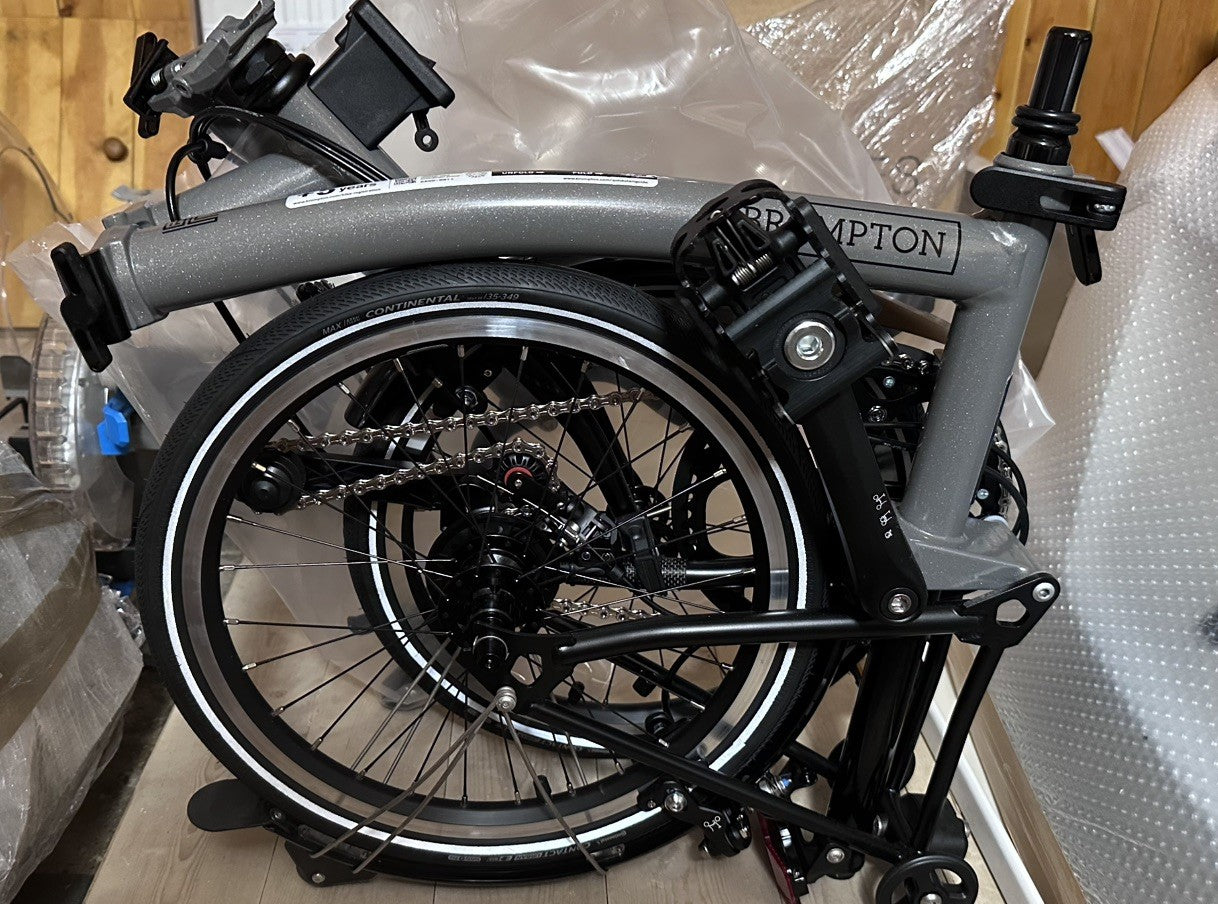 Brand New Brompton P Line 2022 Mid Handlebar Folding Bike | Storm Grey | Boxed