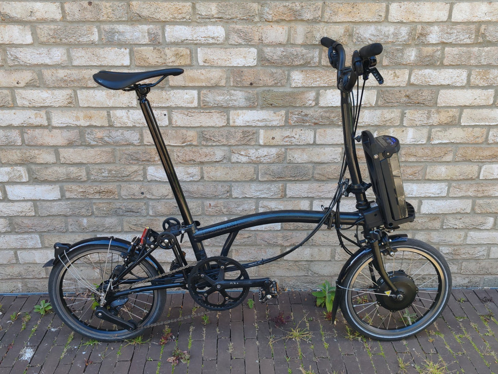 2024 Brompton P Line 12 Speed Midnight Black H Bar Low Mileage
