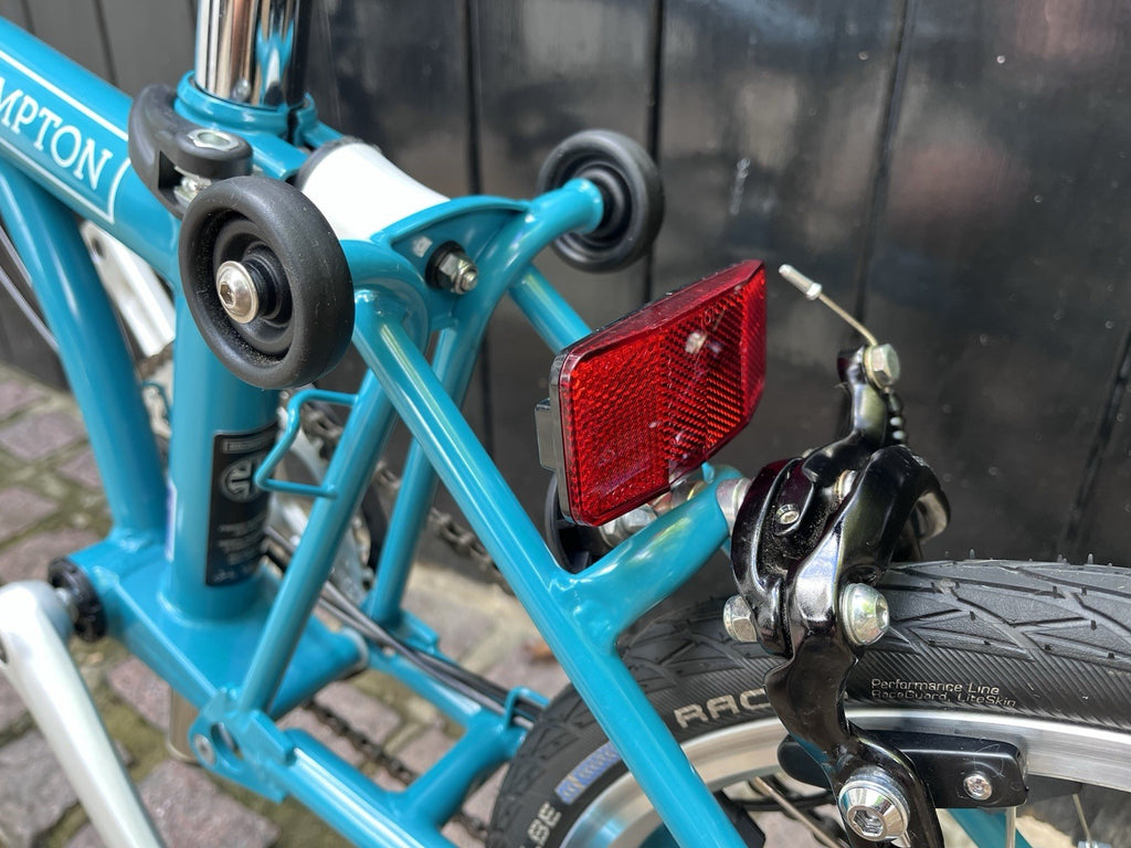 Brompton B75 Folding Bike 16" Blue (Turquoise) - virtually New