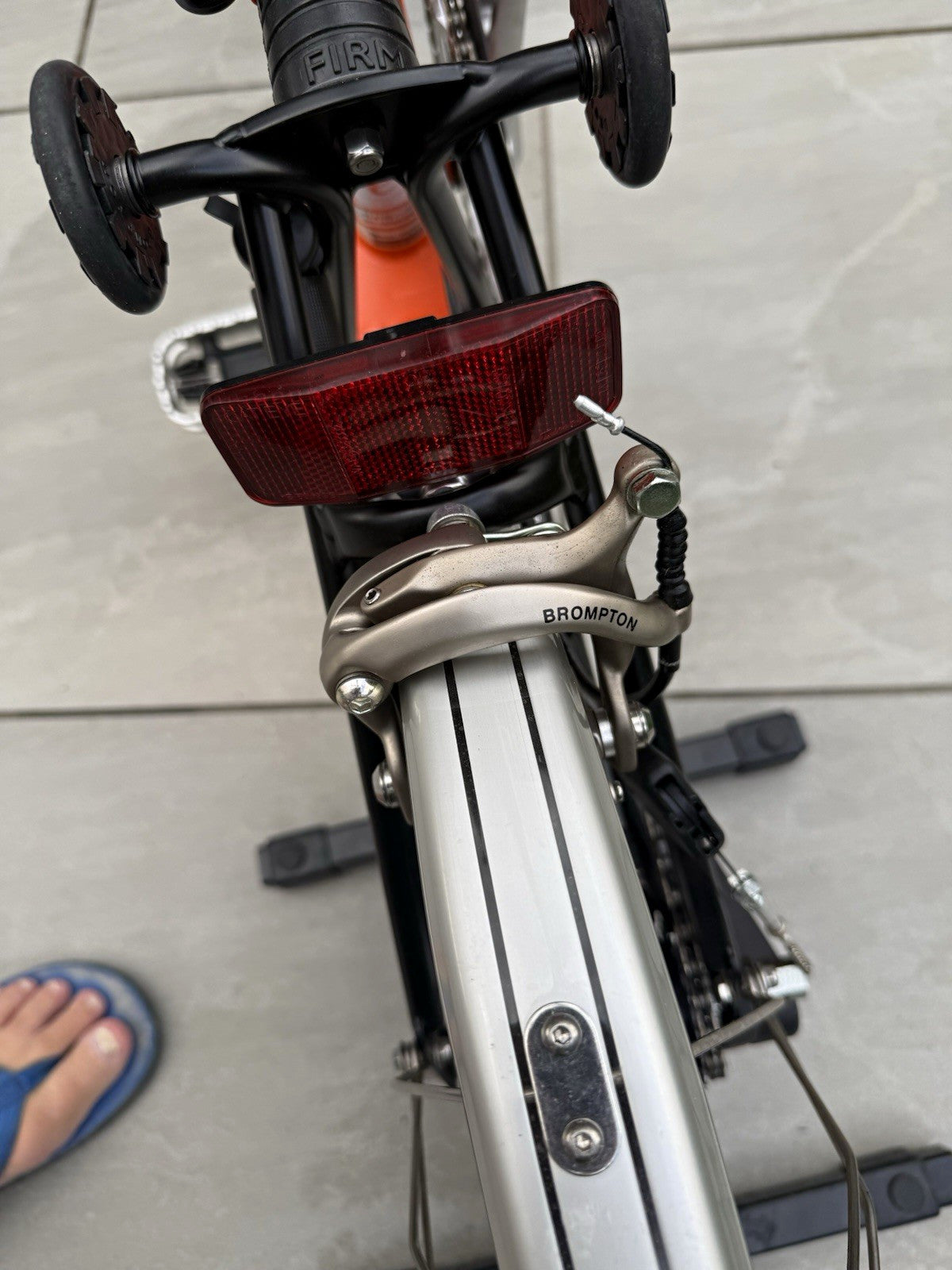 Brompton H6L Folding Bike Orange 16in Mudguards Reflectors Carry/Transport Bag