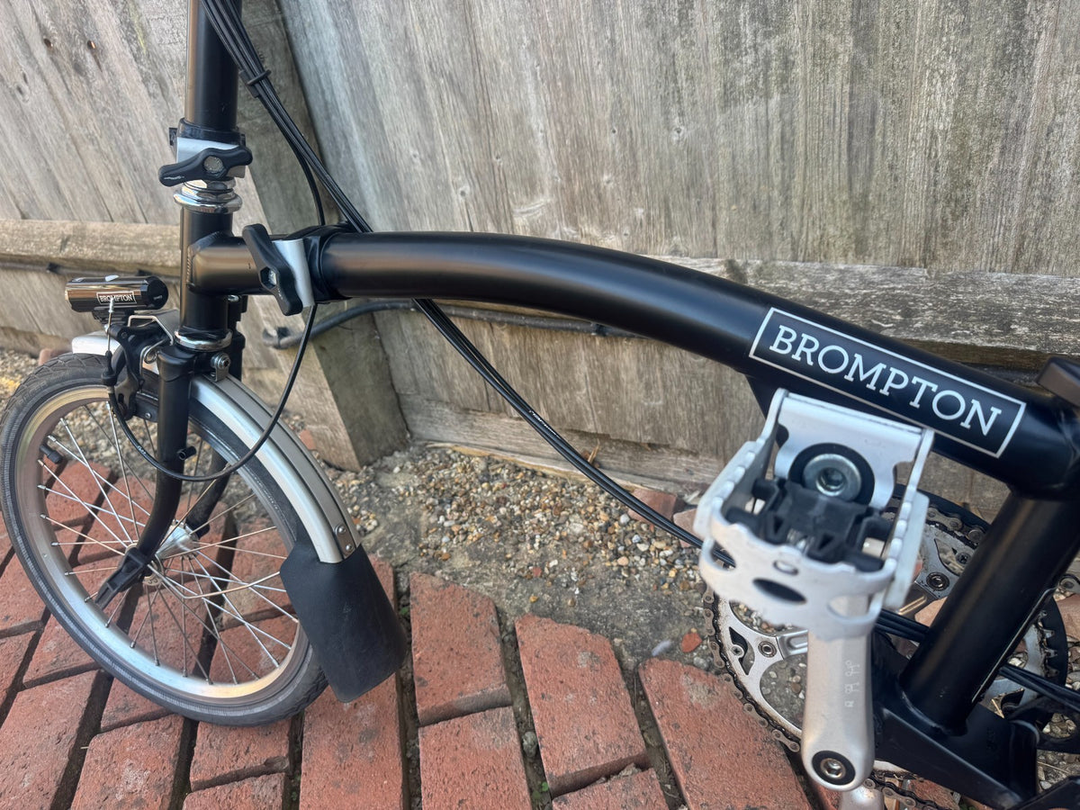 Brompton M6L 6 Speed Folding Bike Black 2019 M Type Mudguards