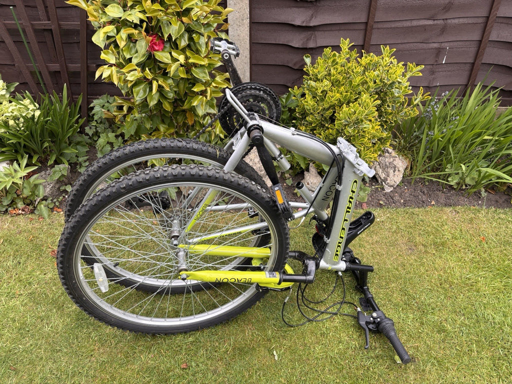 Folding Bike - Challenge Beacon 26" Mountain Bike 18-Speed, Front Suspension,