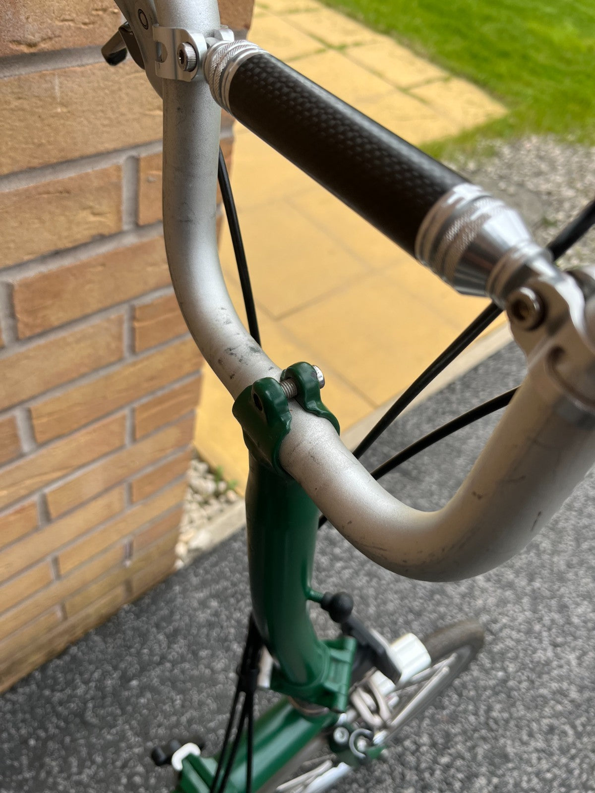 Brompton M3L in Racing Green, newly serviced with rear rack