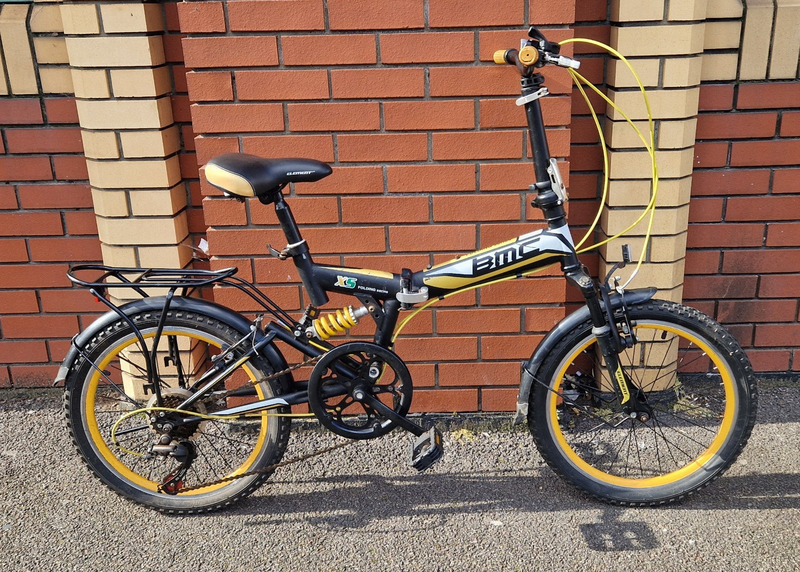 BMC XS Folding Series Black And Yellow | 7 Speed | Front And Rear Suspension New