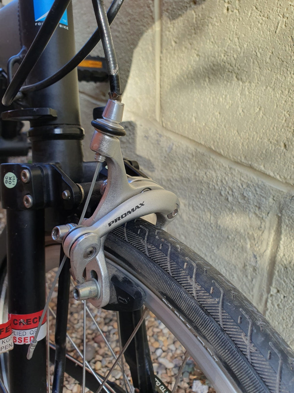 Mezzo D9  9-speed folding bicycle, black, very good condition, with carry bag.