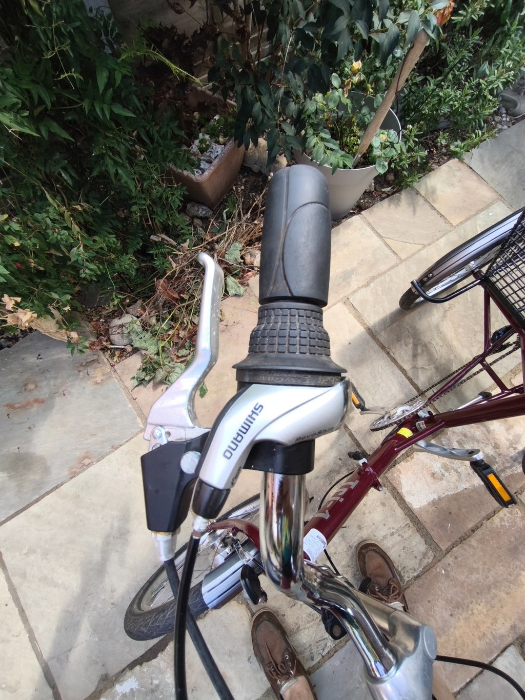 Adult Folding Pashley  Tricycle Tri-1 Burgandy 17" frame, good condition