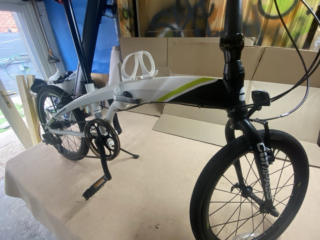 Go Outdoors Compass Northern Folding Bike 20" Wheels White