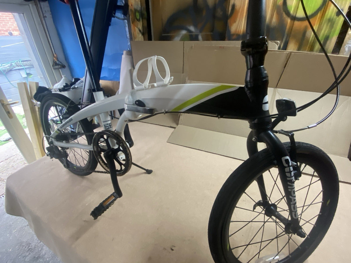 Go Outdoors Compass Northern Folding Bike 20" Wheels White