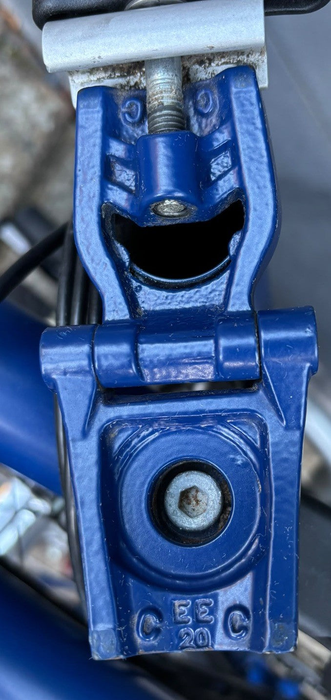 Brompton M6L C Line 6 Speed Folding Bicycle in Cobalt Blue Excellent Condition