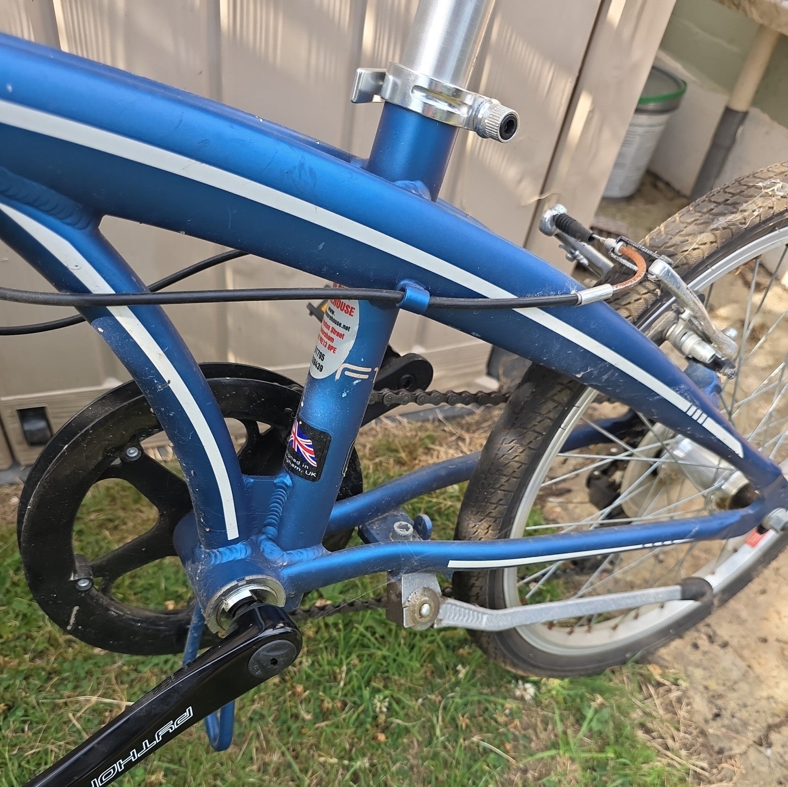 PYTHON  F1 Alloy Folding Bike 7 Speed blue Used