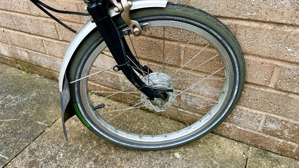 Brompton P6R Black Folding Bike 6 Speed Shimano Hub Dynamo +Genuine Brompton Bag