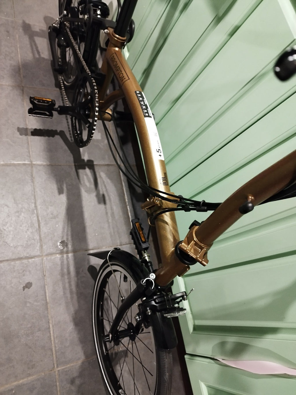 Brompton Folding Bike P Line M-type with Roller Frame 12 Speed Bronze Sky "NEW"