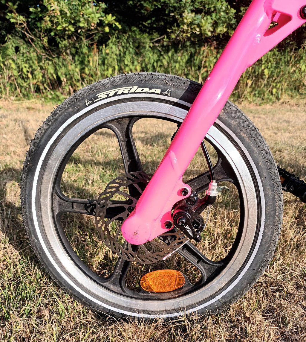 Strida LT Belt Drive Folding Bicycle, 2020, PINK, Disc Brakes, Made in Taiwan