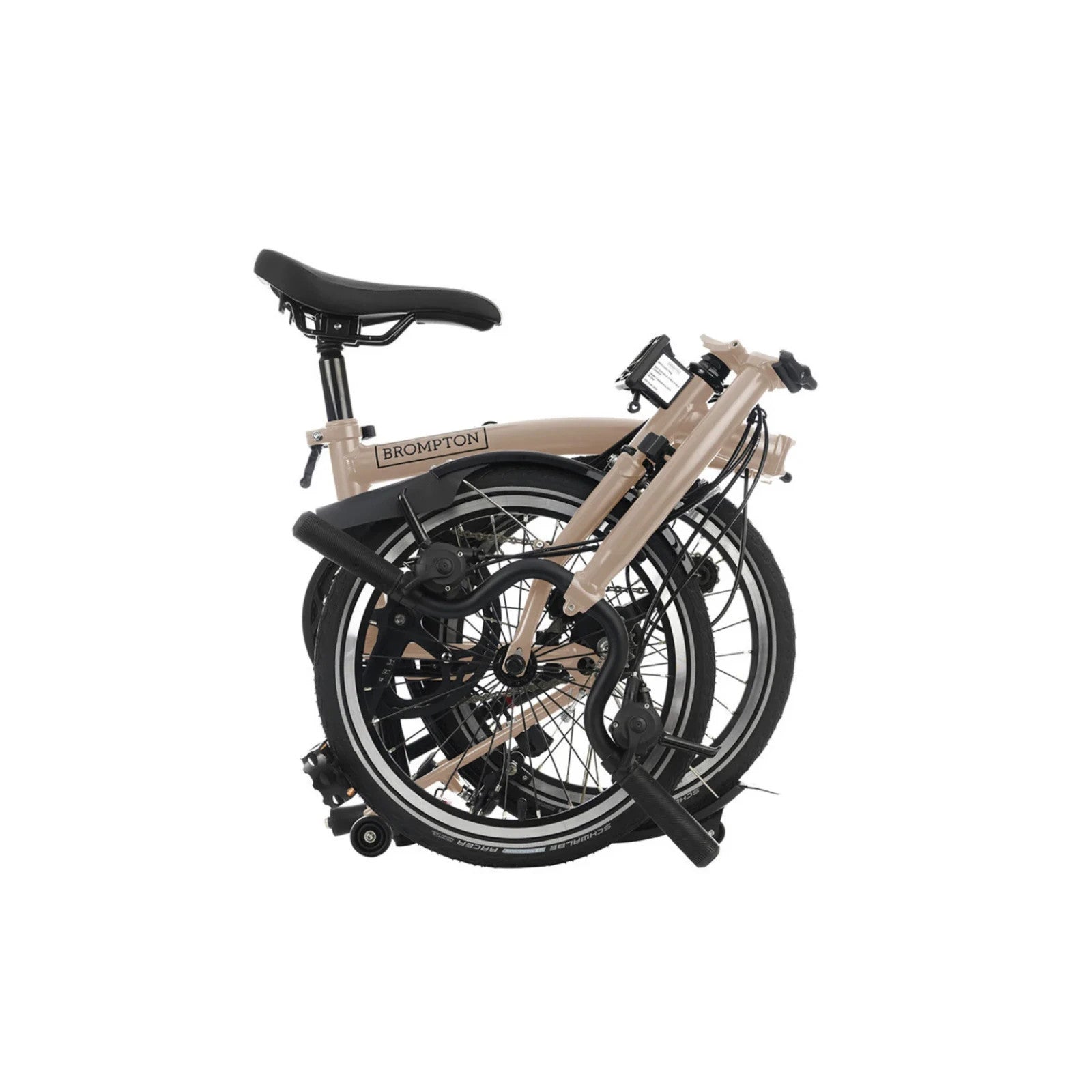 Brompton C Line 6 Speed 2024 Mid Handlebar Folding Bike - Dune Sand - NEW